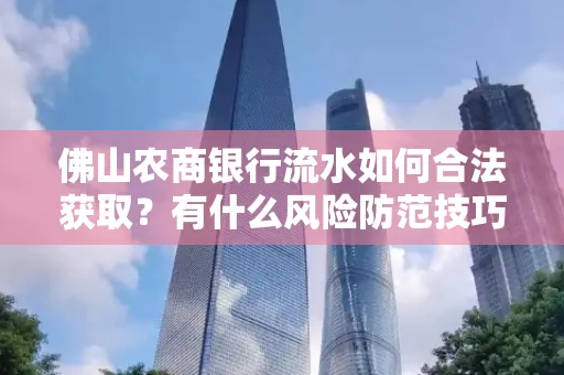 佛山农商银行流水如何合法获取?有什么风险防范技巧?
