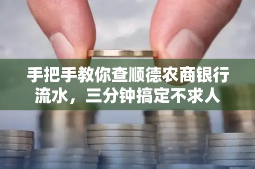 手把手教你查顺德农商银行流水,三分钟搞定不求人