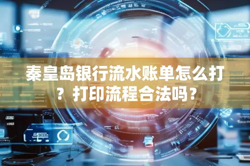 秦皇岛银行流水账单怎么打?打印流程合法吗?
