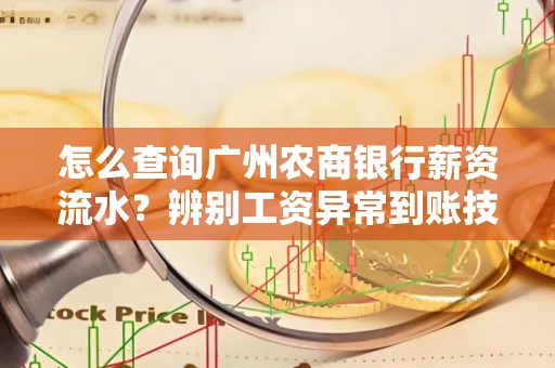 怎么查询广州农商银行薪资流水?辨别工资异常到账技巧?