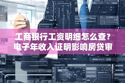 工商银行工资明细怎么查?电子年收入证明影响房贷审批吗?