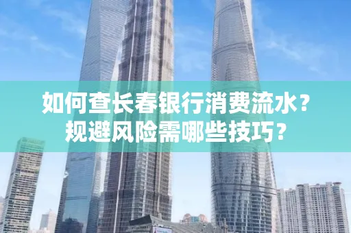 如何查长春银行消费流水?规避风险需哪些技巧?